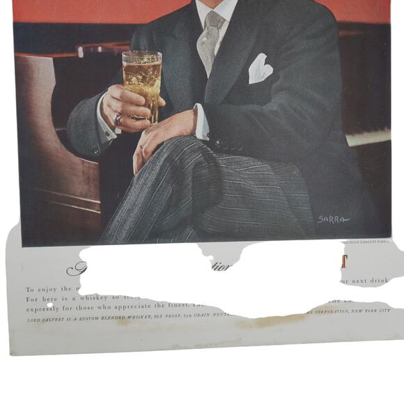 Lord Calvert Blended Whiskey Advertisement 1940s Vintage Claudio Arrau - Picture 3 of 6